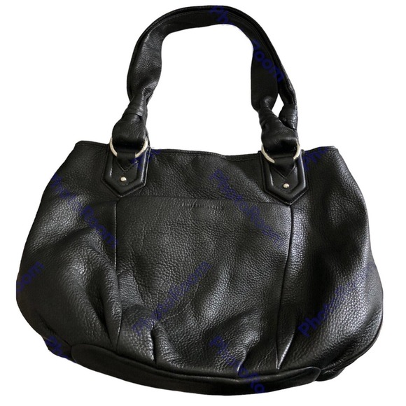 Aimee Kestenberg Black Genuine Leather Large Hobo Carryall Shoulder Bag Purse - Picture 2 of 12